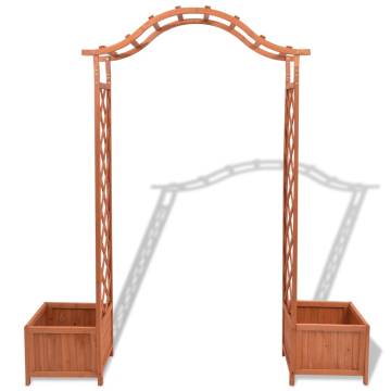 Trellis Rose Arch with Planters - 180x40x205 cm | HipoMarket