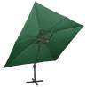 Cantilever Umbrella Green 400x300 cm - Shade & UV Protection