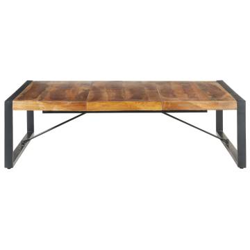 Solid Wood Coffee Table 140x140 cm - Sheesham Finish