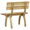 Stylish Garden Bench 110 cm | Impregnated Pinewood