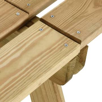 Stylish Garden Bench 110 cm | Impregnated Pinewood