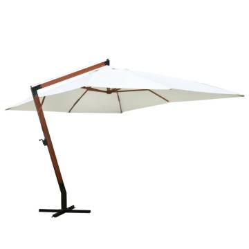 Parasol 300 x 400 cm White - Large Floating Outdoor Canopy