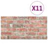 3D Wall Panels Red Brick Design - 11 pcs EPS | HipoMarket