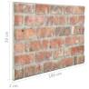 3D Wall Panels Red Brick Design - 11 pcs EPS | HipoMarket