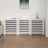 White Radiator Cover 210x21x85 cm - Solid Pine Wood