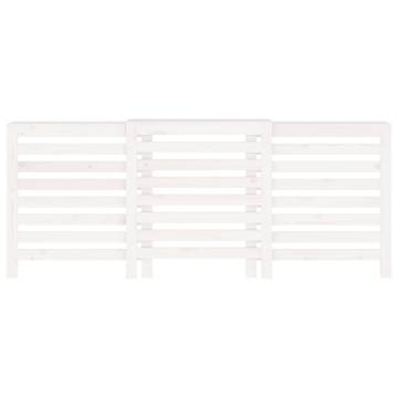 White Radiator Cover 210x21x85 cm - Solid Pine Wood