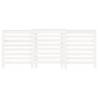 White Radiator Cover 210x21x85 cm - Solid Pine Wood