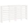 White Radiator Cover 210x21x85 cm - Solid Pine Wood