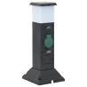 Outdoor Socket Column with Lamp and Spike - 2-Way Power Supply