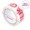 Packaging Tape 12 pcs - FRAGILE Printed White 48mm x 66m