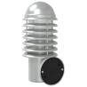 Outdoor Wall Lights with Sensors - 2pcs Silver Stainless Steel