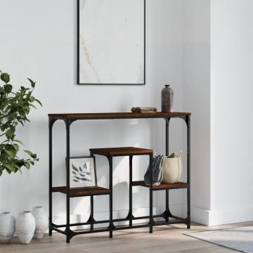 Console Table Brown Oak 89.5x28x76 cm - Stylish & Durable