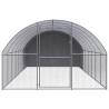 Galvanised Steel Outdoor Chicken Coop 3x8x2 m - Durable & Spacious