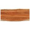 Table Top 140x60x2.5 cm Rectangular Solid Wood Acacia Live Edge Colour acacia wood(natural) Size 140 x 60 cm Quantity in Package 1 Thickness 25 mm 