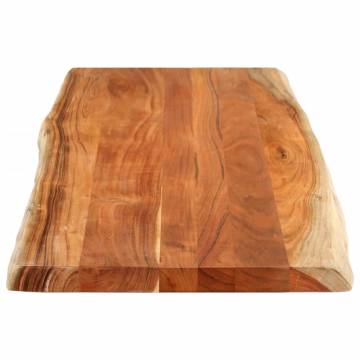 Solid Wood Acacia Table Top 140x60 cm - Live Edge Design