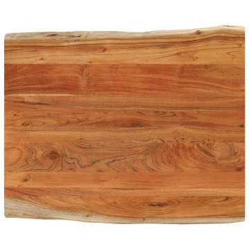 Solid Wood Acacia Live Edge Table Top - 90x80 cm