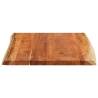 Solid Wood Acacia Live Edge Table Top - 90x80 cm