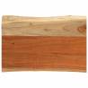 Table Top 50x40x3.8 cm Rectangular Solid Wood Acacia Live Edge Colour acacia wood(natural) Size 50 x 40 cm Quantity in Package 1 Thickness 38 mm 