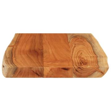 Solid Wood Acacia Table Top 70x40 cm - Live Edge Design