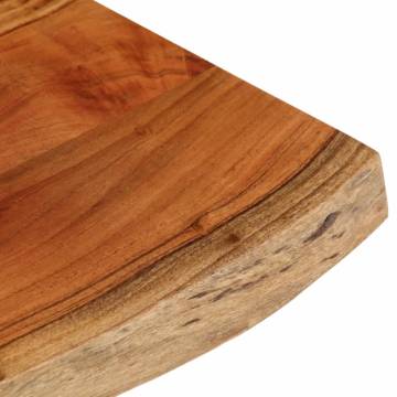 Solid Wood Acacia Table Top 70x40 cm - Live Edge Design