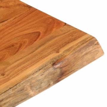 Solid Wood Acacia Table Top 80x80 cm | Live Edge Design