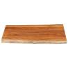 Table Top 100x80 cm Solid Acacia Live Edge - Hipo Market