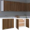 Hanging Cabinet Brown Oak 80x31x60 cm - Stylish & Spacious