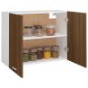 Hanging Cabinet Brown Oak 80x31x60 cm - Stylish & Spacious