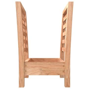 Solid Walnut Magazine Rack - Stylish Wooden Storage Solution