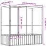 Aviary Silver 210.5x107x212 cm Steel - Safe & Sturdy Bird Cage