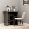 Desk High Gloss Grey 80x45x74 cm Engineered Wood Colour high gloss grey 