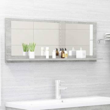 Bathroom Mirror Concrete Grey - Stylish & Functional Design