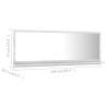 Bathroom Mirror Concrete Grey - Stylish & Functional Design