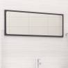 Bathroom Mirror High Gloss Grey 90x1.5x37 cm Engineered Wood Colour high gloss grey Size 90 x 1.5 x 37 cm Quantity in Package 1 