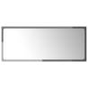 High Gloss Grey Bathroom Mirror - 90x1.5x37 cm | HipoMarket