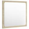 Sonoma Oak Bathroom Mirror - Contemporary Style 40x1.5x37 cm