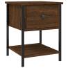 Elegant Brown Oak Bedside Tables - 2 pcs | Hipomarket