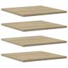 4 pcs Bookshelf Boards - Sonoma Oak - 40x40 cm | HipoMarket