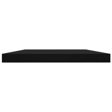 Bookshelf Boards - 8 pcs Black 60x10x1.5 cm | HipoMarket