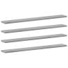 Bookshelf Boards 8 pcs Concrete Grey - Stylish Storage Solution