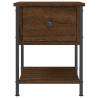 Elegant Brown Oak Bedside Tables - 2 pcs | Hipomarket