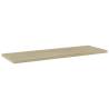 Bookshelf Boards 4 pcs Sonoma Oak - Quality Storage Solution