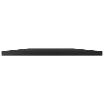 High Gloss Black Bookshelf Boards - 4 pcs | HipoMarket