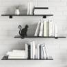 Bookshelf Boards 4 pcs High Gloss Grey 80x30x1.5 cm Engineered Wood Colour high gloss grey Size 80 x 30 x 1.5 cm Quantity in Package 4 