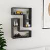 Wall Shelf 2 pcs Grey - Stylish Storage Solution | Hipo Market