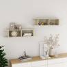 Wall Shelf 2 pcs Sonoma Oak 90x18x20 cm Engineered Wood Colour sonoma oak Size 90 x 18 x 20 cm Quantity in Package 2 Number of Pieces 1 