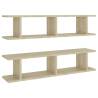 Wall Shelf 2 pcs Sonoma Oak - Stylish Home Solution