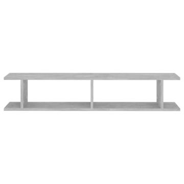 Wall Shelf Set - Concrete Grey 105x18x20 cm | HipoMarket