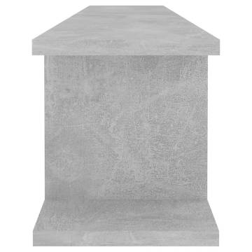 Wall Shelf Set - Concrete Grey 105x18x20 cm | HipoMarket