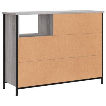 Sideboard Grey Sonoma | 100x33x75 cm | Engineered Wood